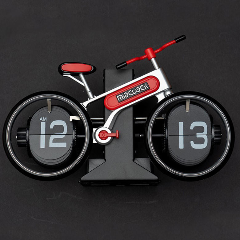 Retro Bicycle Shaped Digital Flip Clock