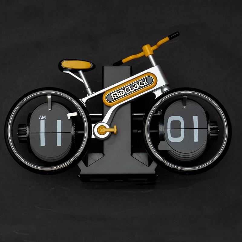 Retro Bicycle Shaped Digital Flip Clock